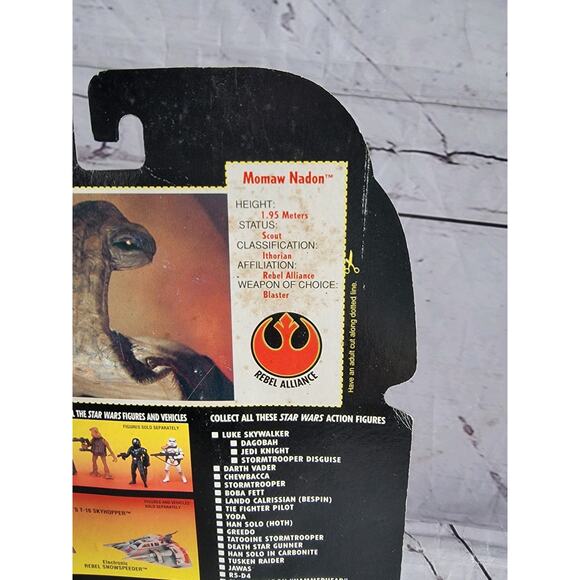 Kenner Star Wars Red Card Momaw Nadon Kenner 1995 Sealed New Read - Picture 5 of 7